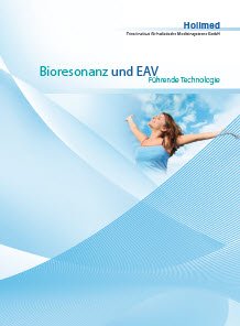Erste Seite des Holimed Prospekts zu Bioresonanzgeräten und EAV-Geräten von Holimed.